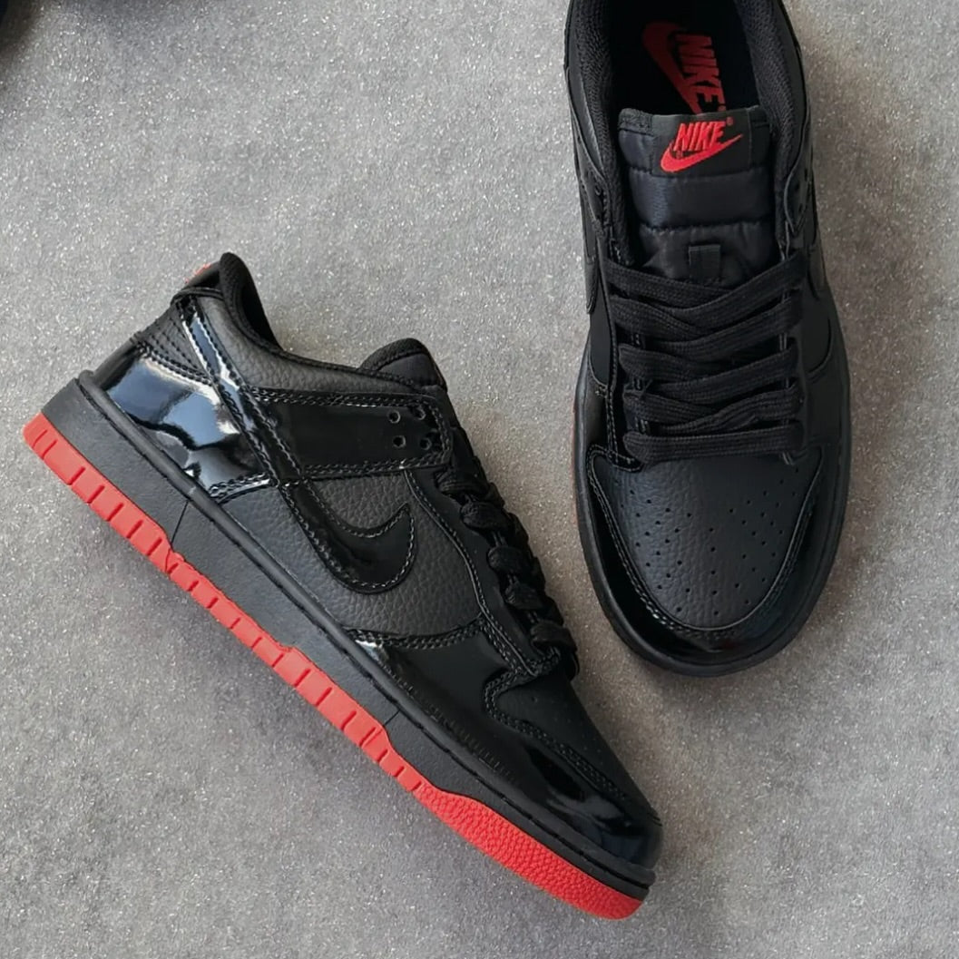 Nike Dunk Low Black & Red – Bold Contrast, Classic Attitude