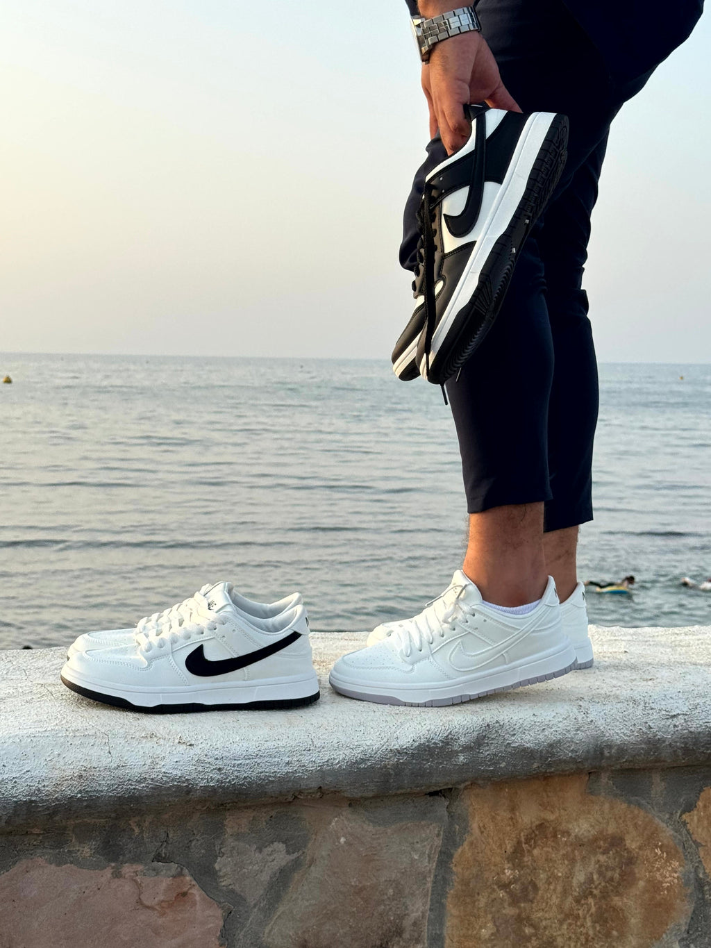 nike air force low white/black