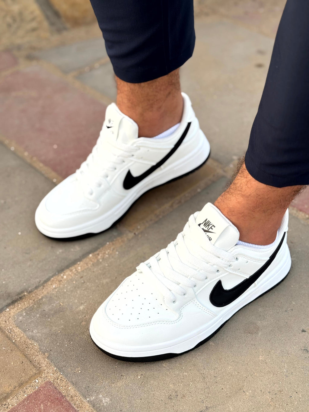 nike air force low white/black