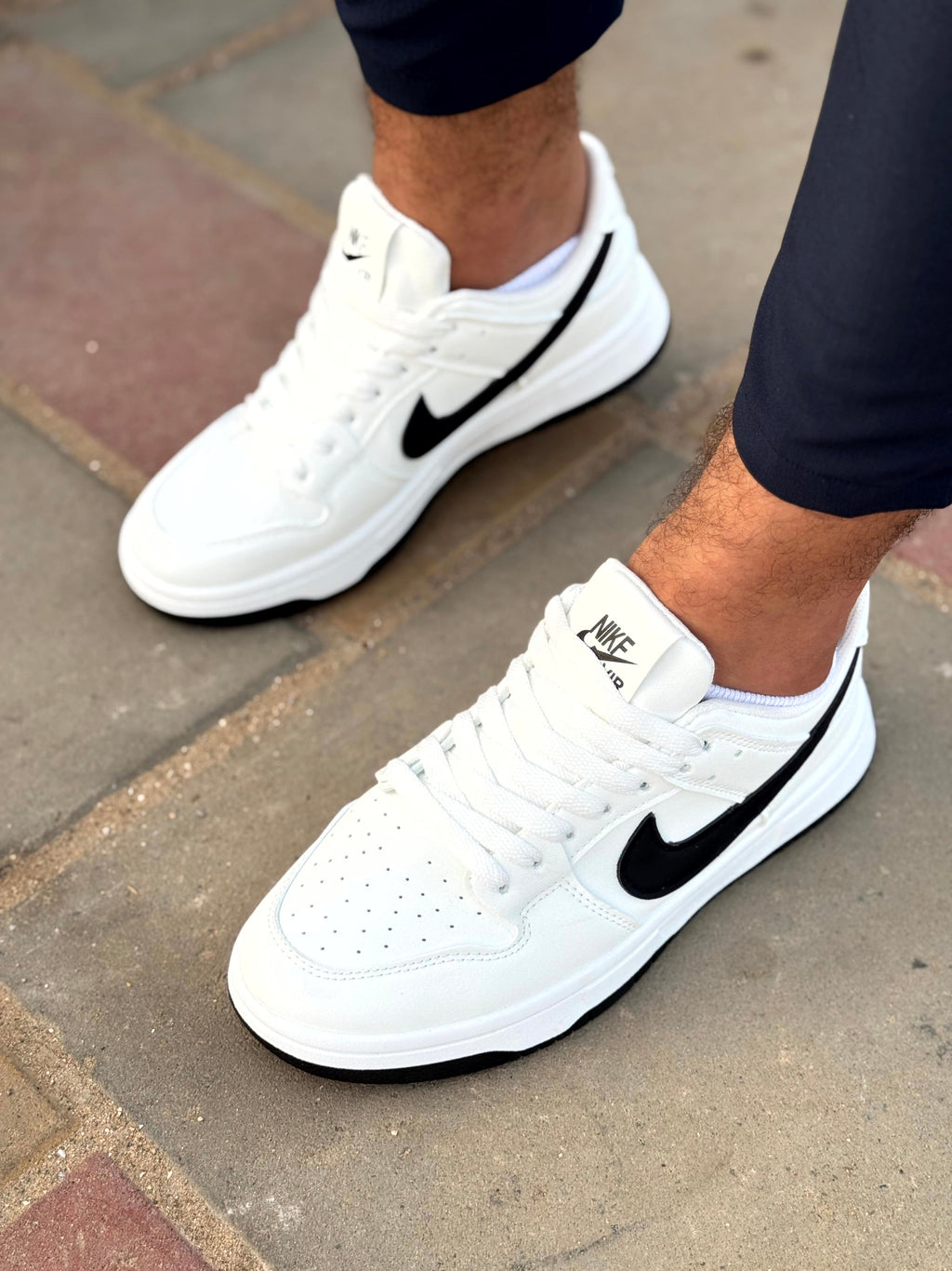 nike air force low white/black