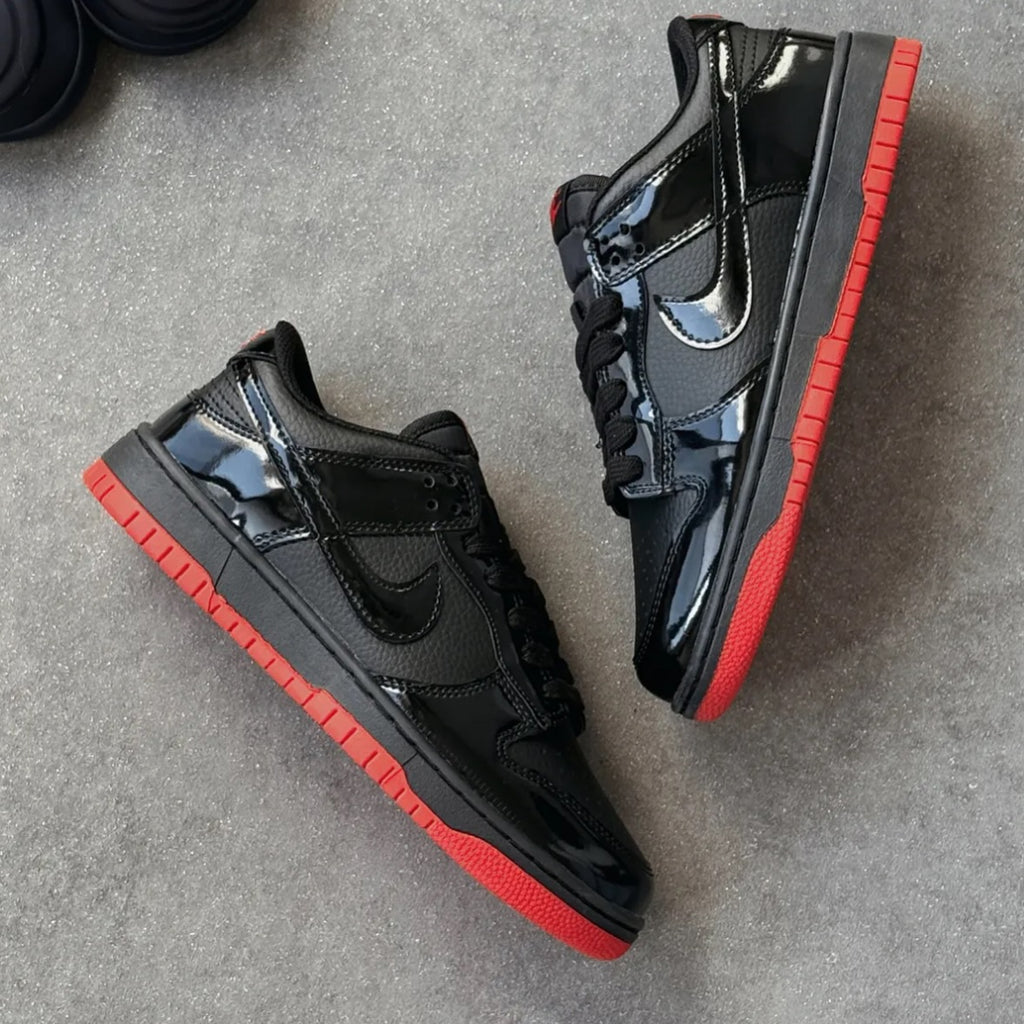 Nike Dunk Low Black & Red – Bold Contrast, Classic Attitude